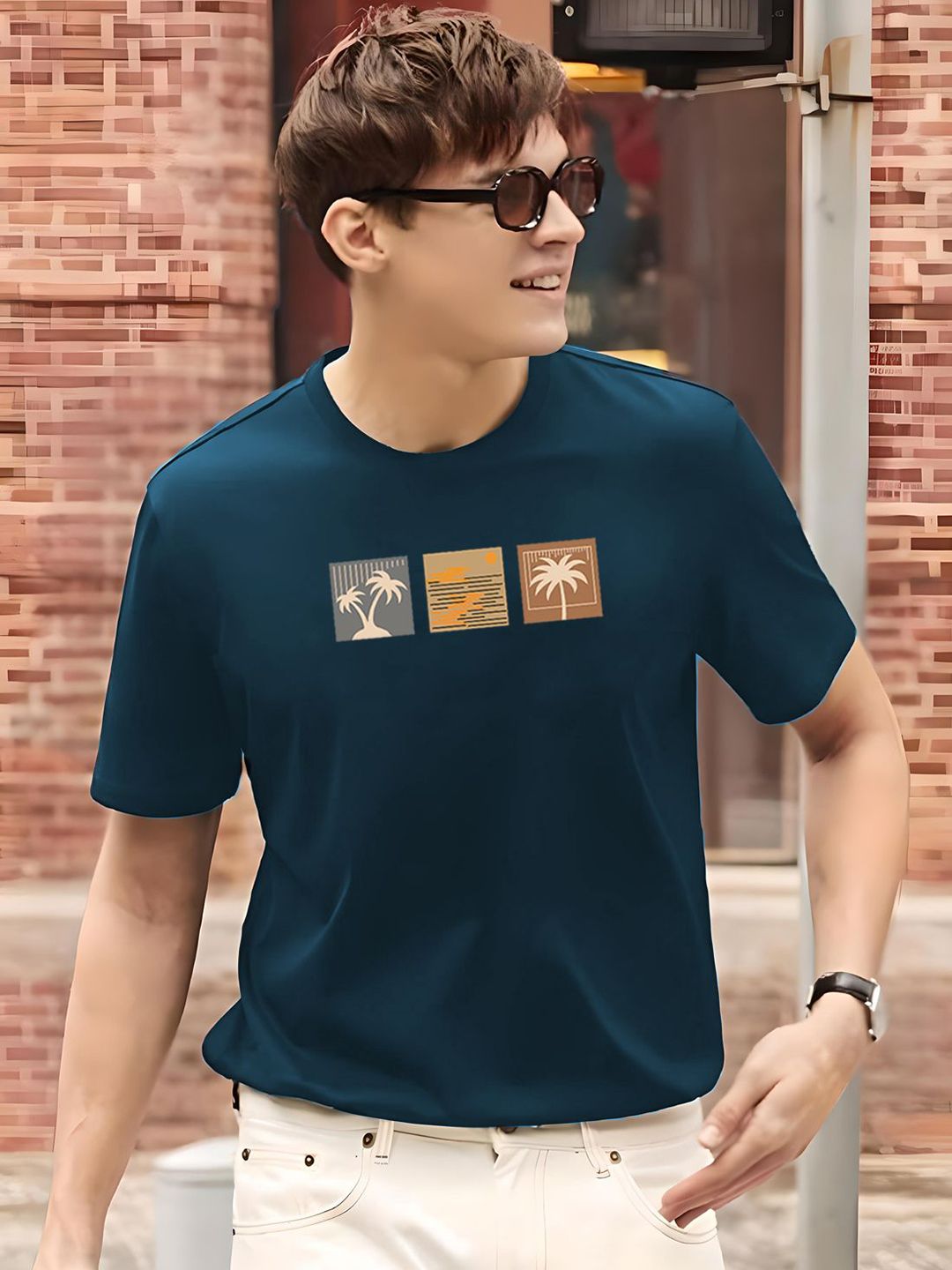 ADRO Men Printed T-shirt