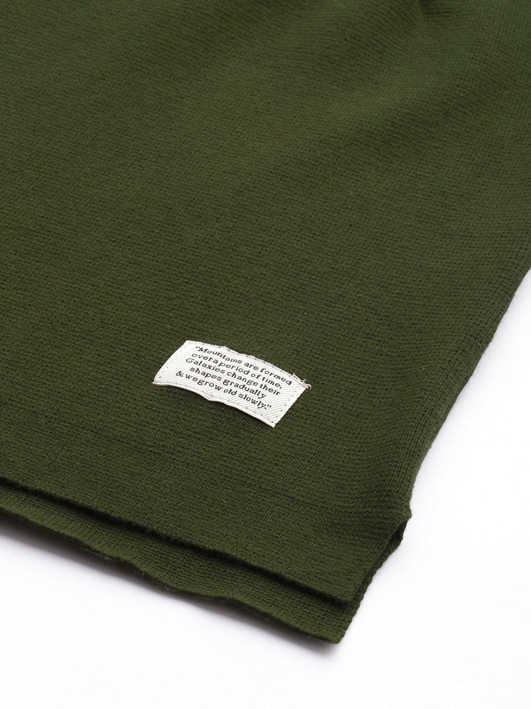 Mr Bowerbird Men Olive Green Solid T-shirt