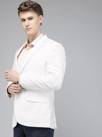 Park Avenue Notched Lapel Single Breasted Super Slim Fit Formal Blazer