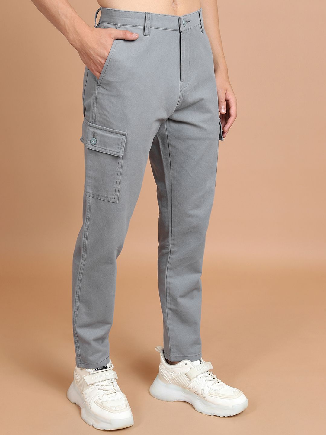 Lelaki Highlander Tapered Fit Fit Mid-Rise Cotton Cargo Tulen