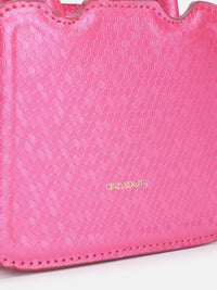 DressBerry Snake Skin Textured Structured Handheld Bag