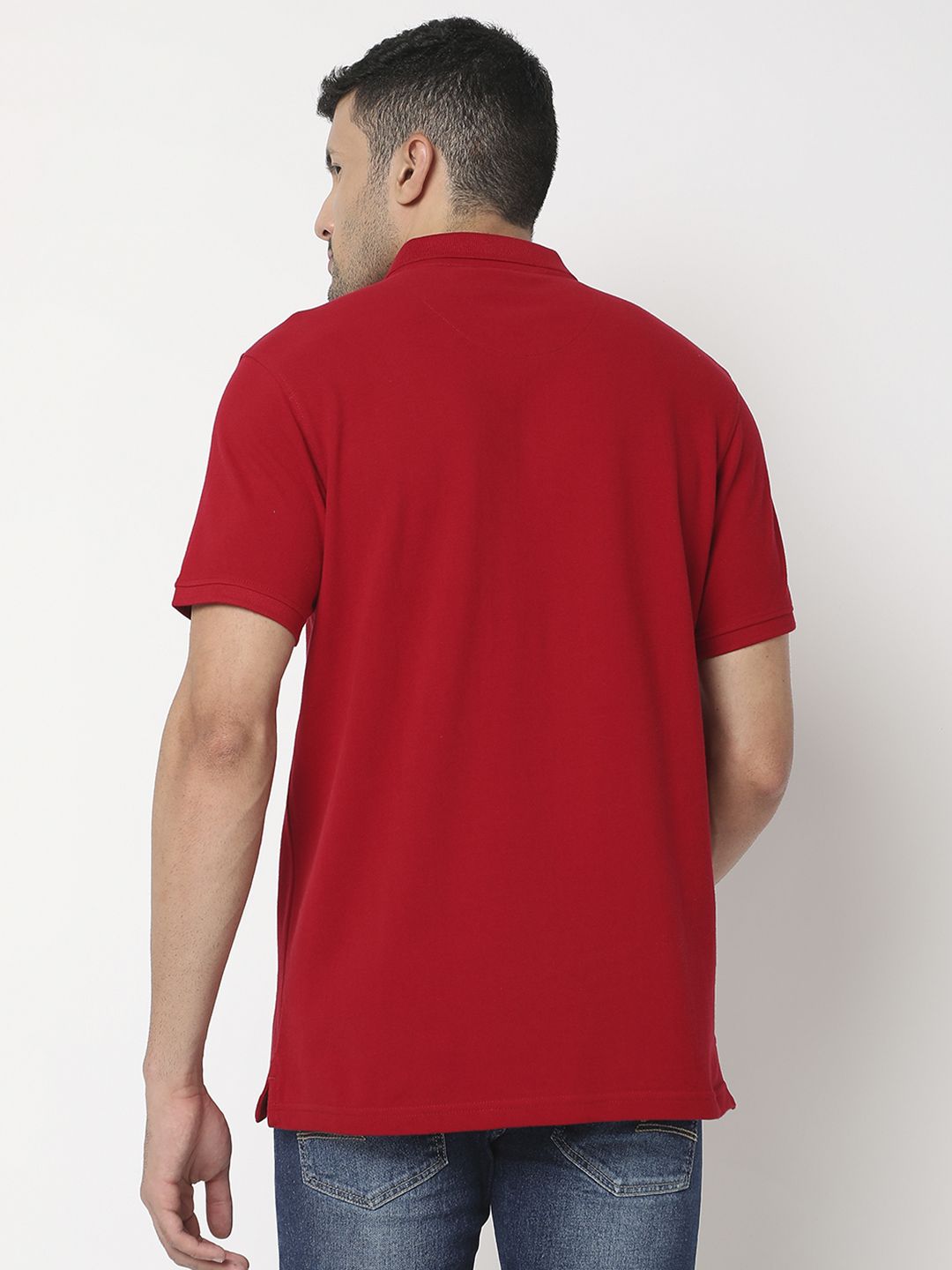 SPYKAR Polo Collar Slim Fit Pure Cotton T-shirt
