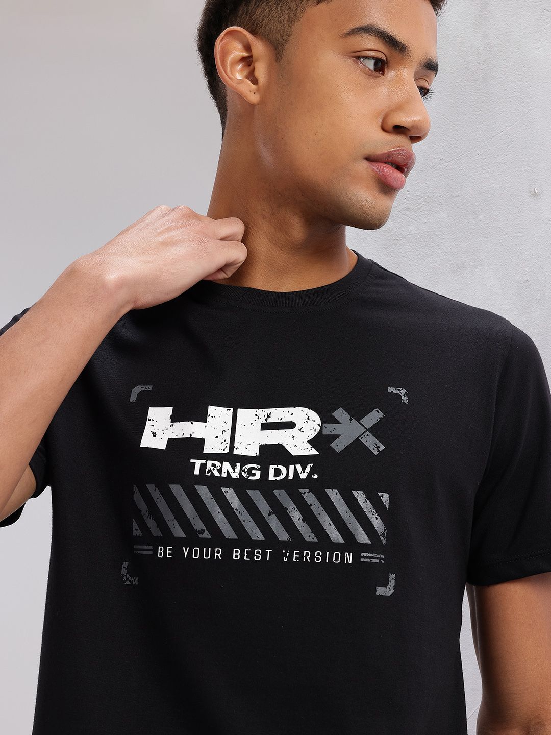 HRX by Hrithik Roshan Typography Printed Training T-shirt