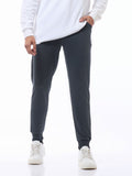 Bewakoof Men Navy Blue Solid Straight-Fit Joggers