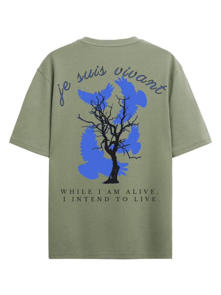 ADRO Men Typography Printed Raw Edge T-shirt