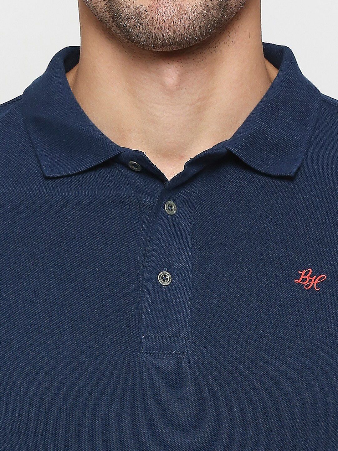 Being Human Colourblocked Polo Collar T-shirt