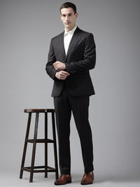 Park Avenue Notched Lapel Collar Checked 2 Piece Formal Suit