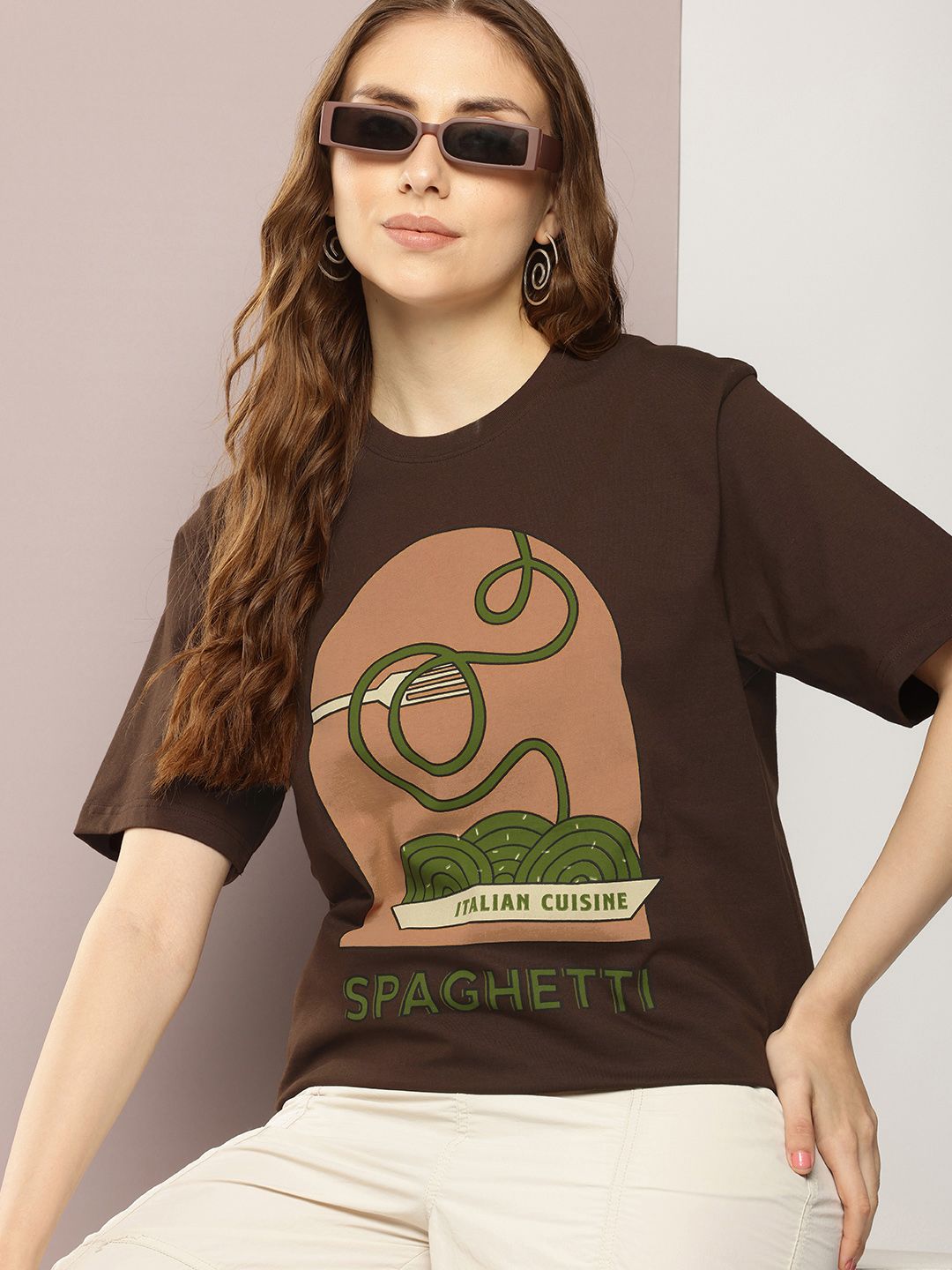 Dillinger Women Graphic Printed Oversized T Shirt