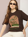 Dillinger Women Graphic Printed Oversized T Shirt