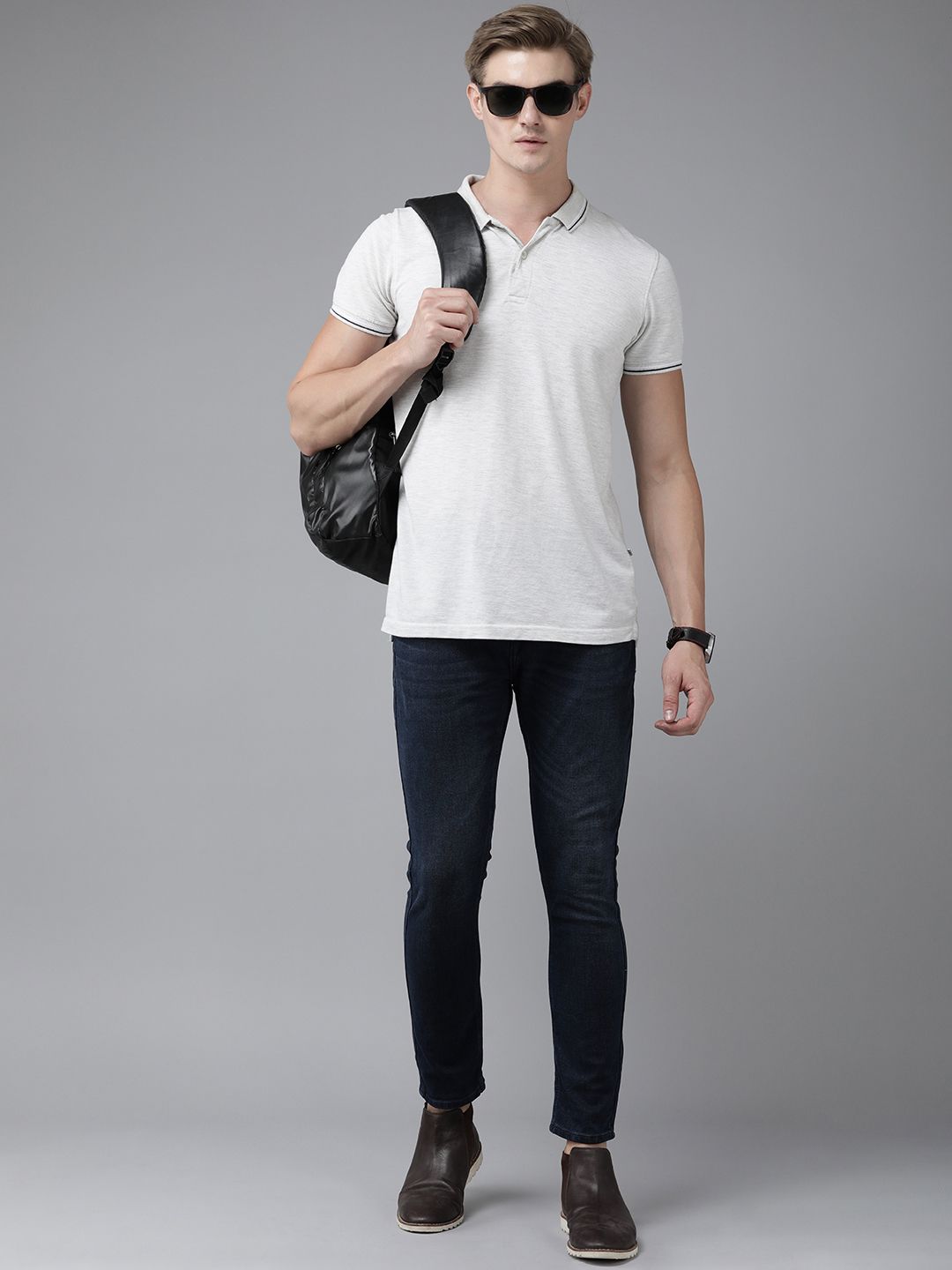SPYKAR Men Kano Slim Fit Light Fade Stretchable Jeans