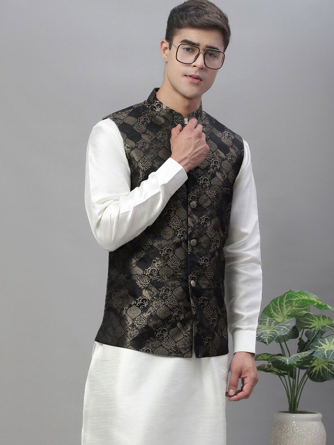 Anouk Men Woven Design Jackets