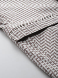 Park Avenue Houndstooth Checked Slim Fit Blazer