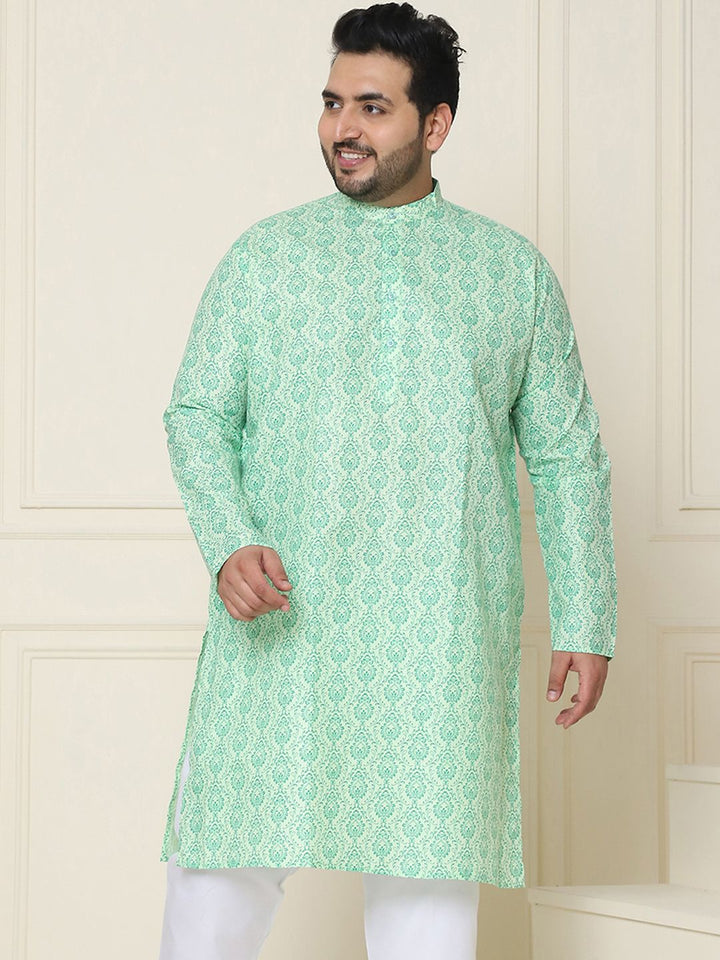 SOJANYA PLUS Men Plus Size Ethnic Motifs Printed Kurta