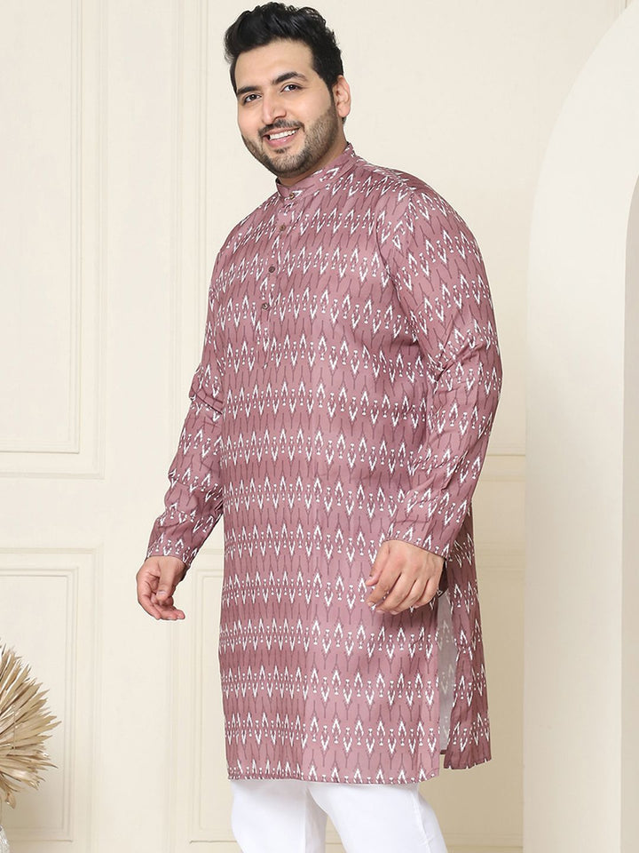 SOJANYA PLUS Geometric Printed Cotton Kurta