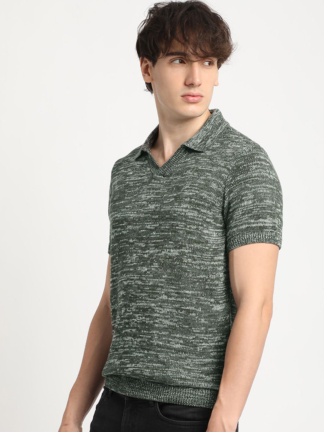 THE BEAR HOUSE Knitted Regular Fit Polo T-Shirt