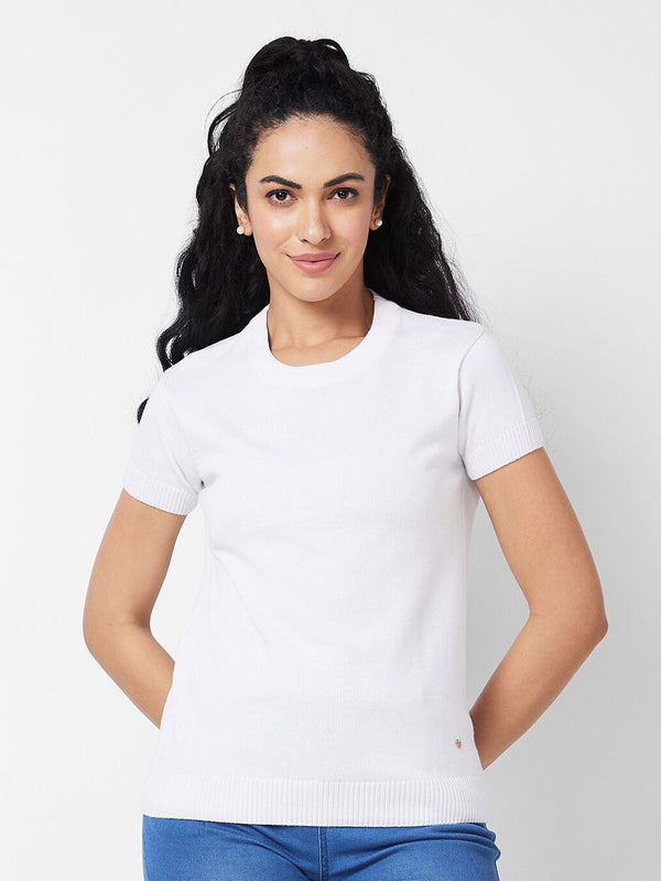 SPYKAR Round Neck Pure Cotton T-shirt