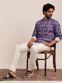 Anouk Lelaki Motif Etnik Bercetak Indie Prints Kurta