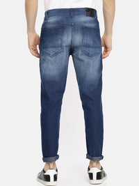 The Indian Garage Co Men Blue Slim Fit Heavy Fade Jeans