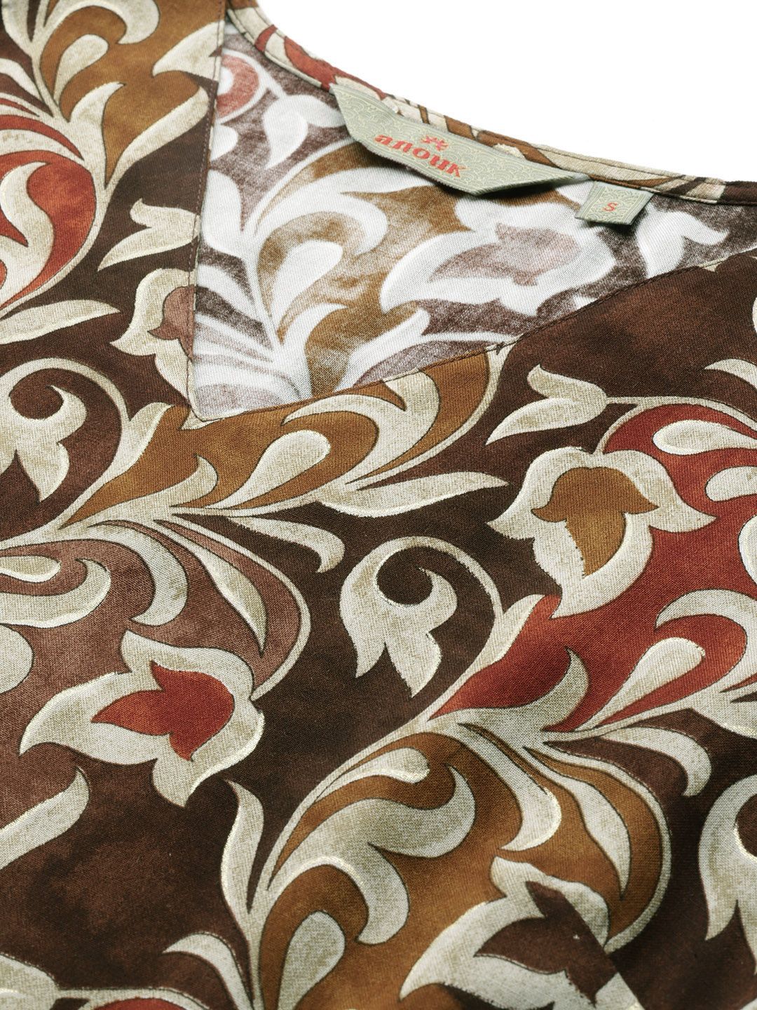 Anouk Ethnic Motifs Printed Straight Kurta