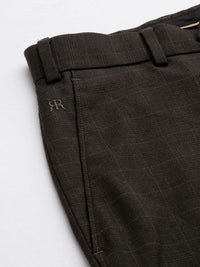 Raymond Men Checked Slim Fit Formal Trousers
