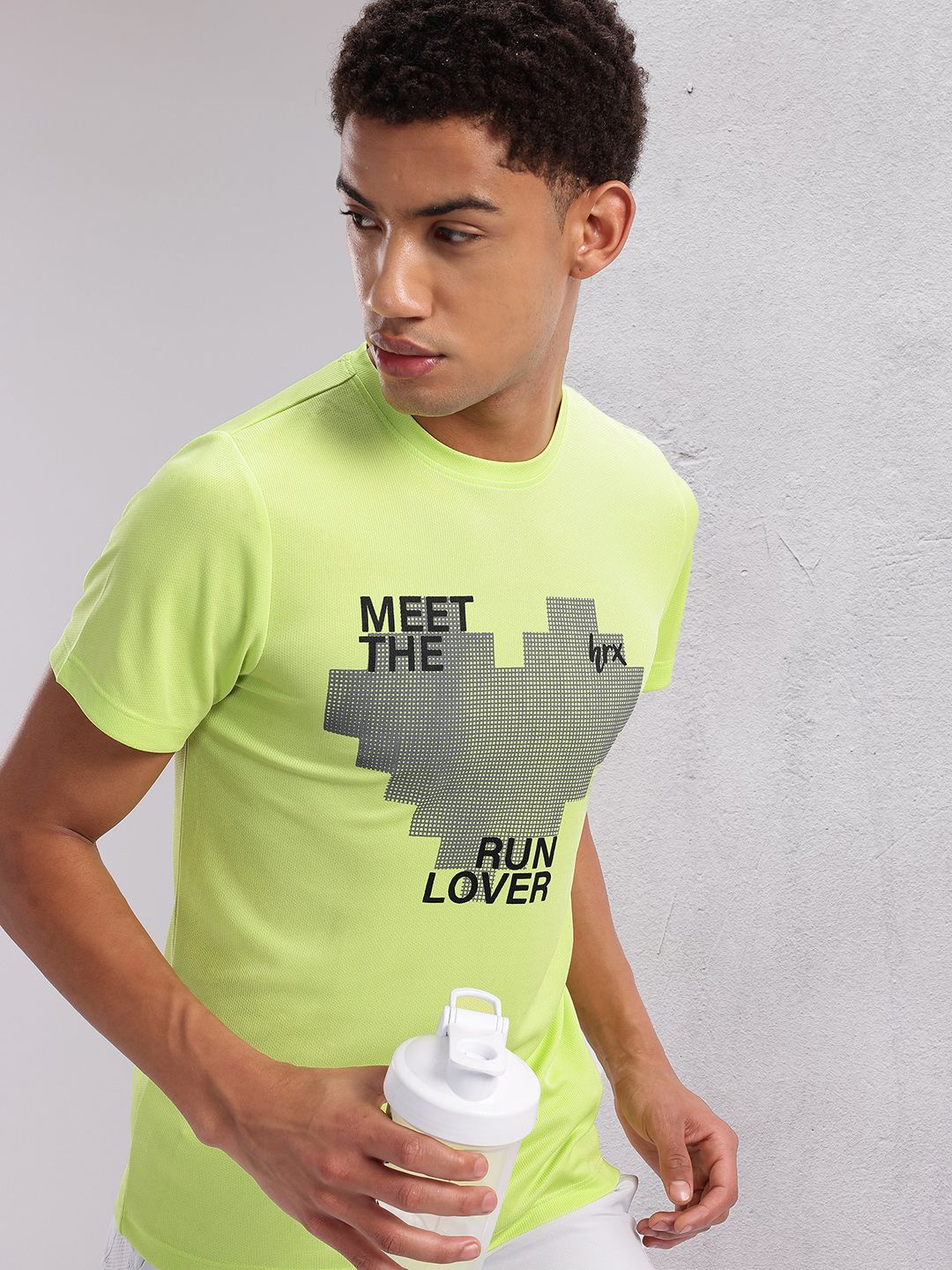 HRX by Hrithik Roshan Couple Collection Printed Rapid-Dry Running T-shirt