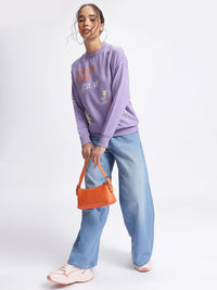DressBerry Typo-Tastic Fluid Drop Breathable Sweatshirt