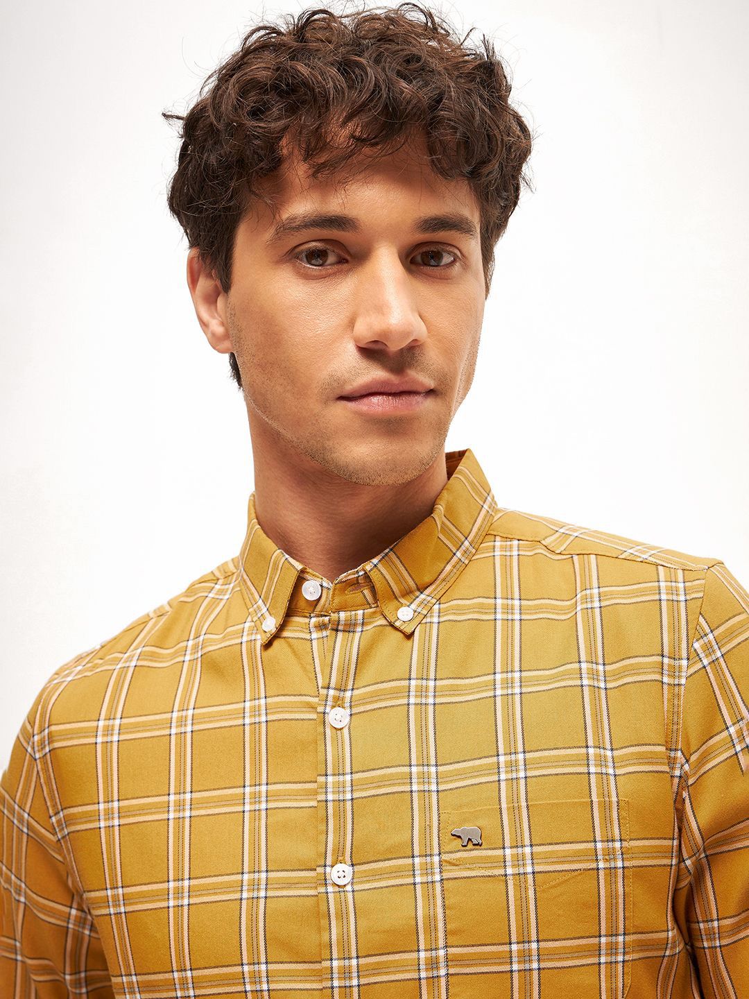 THE BEAR HOUSE Men Slim Fit Opaque Checked Casual Shirt