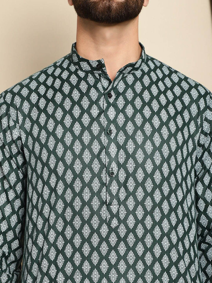 Anouk Ethnic Motifs Printed Kurta With Churidar