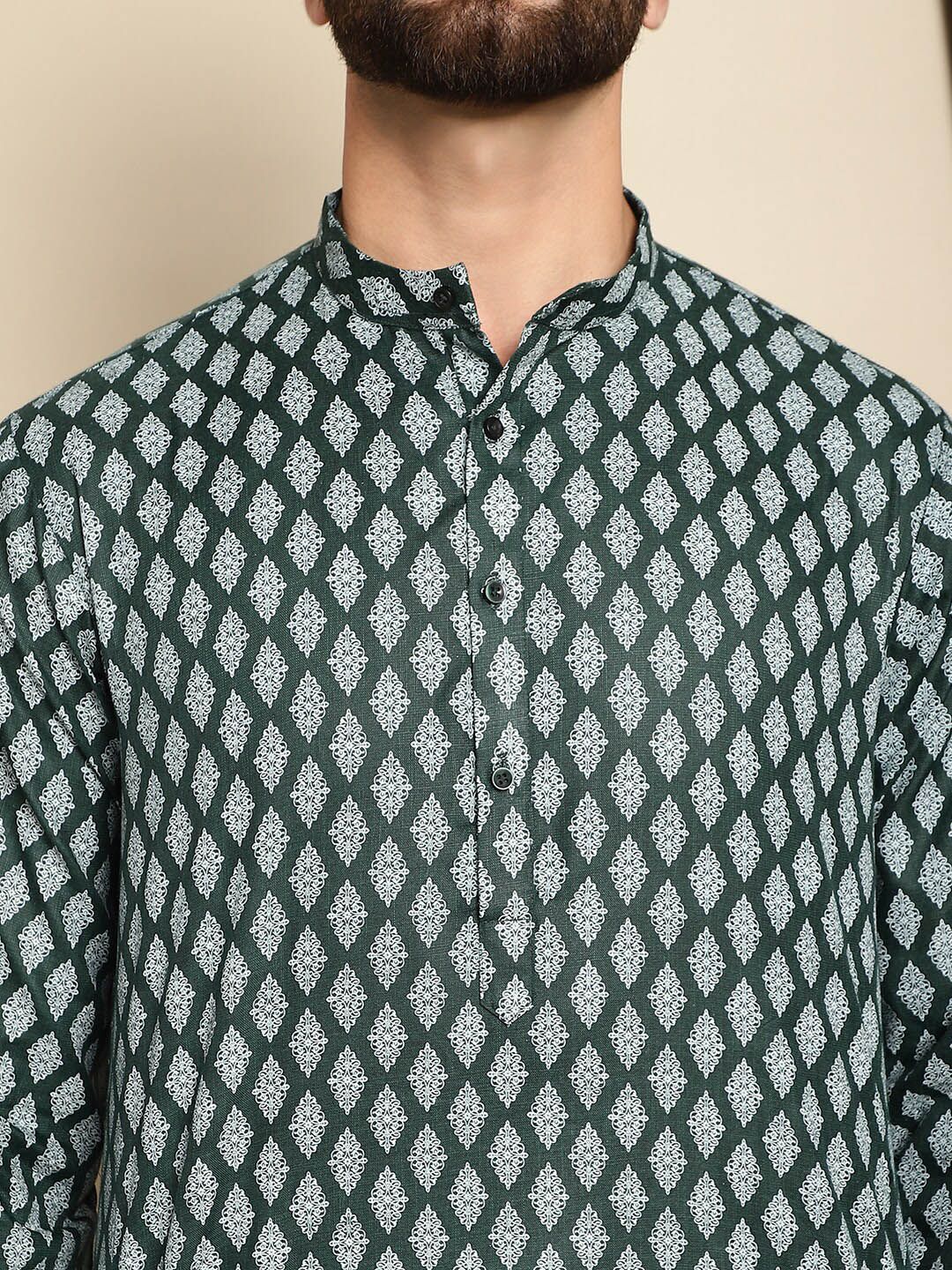 Anouk Ethnic Motifs Printed Kurta With Churidar