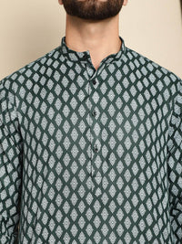 Anouk Ethnic Motifs Printed Kurta With Churidar