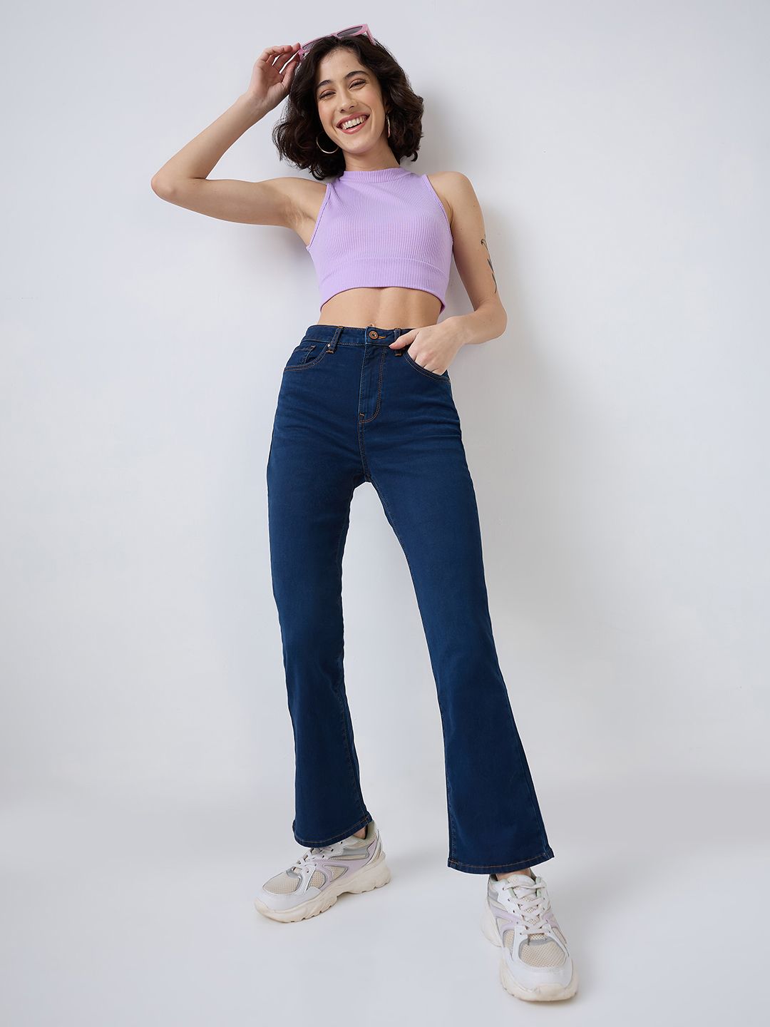 SPYKAR Women High-Rise Highly Distressed Jeans