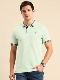 Being Human Polo Collar Pure Cotton T-shirt