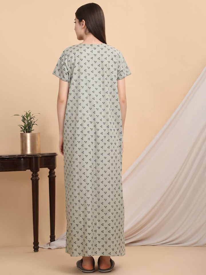 Sweet Dreams Women Floral Printed Maxi Nightdress