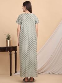 Sweet Dreams Women Floral Printed Maxi Nightdress