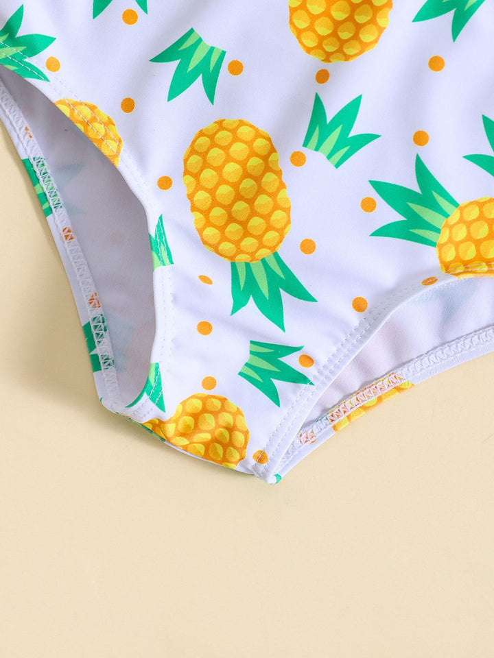 YK Bayi Girls Dicetak Top & Briefs Swim Set