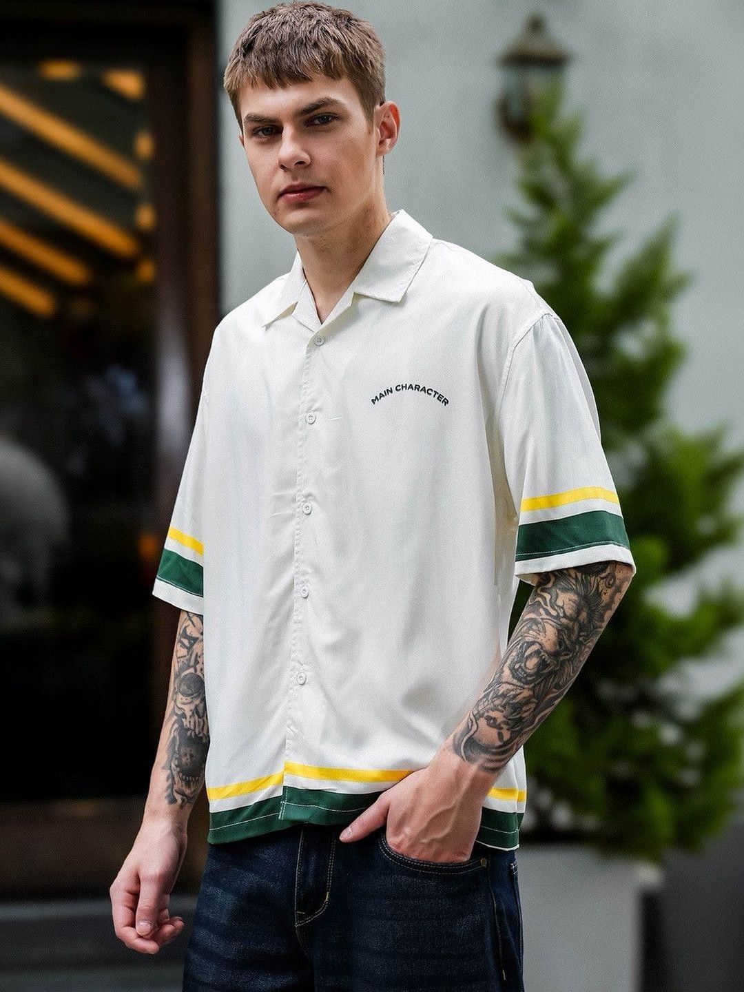 Eszett Men Colourblocked Casual Shirt