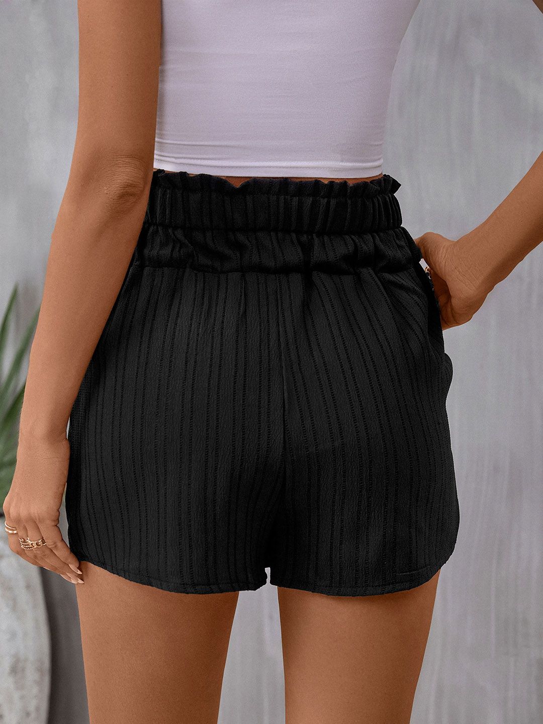 DressBerry Women Self Striped Shorts