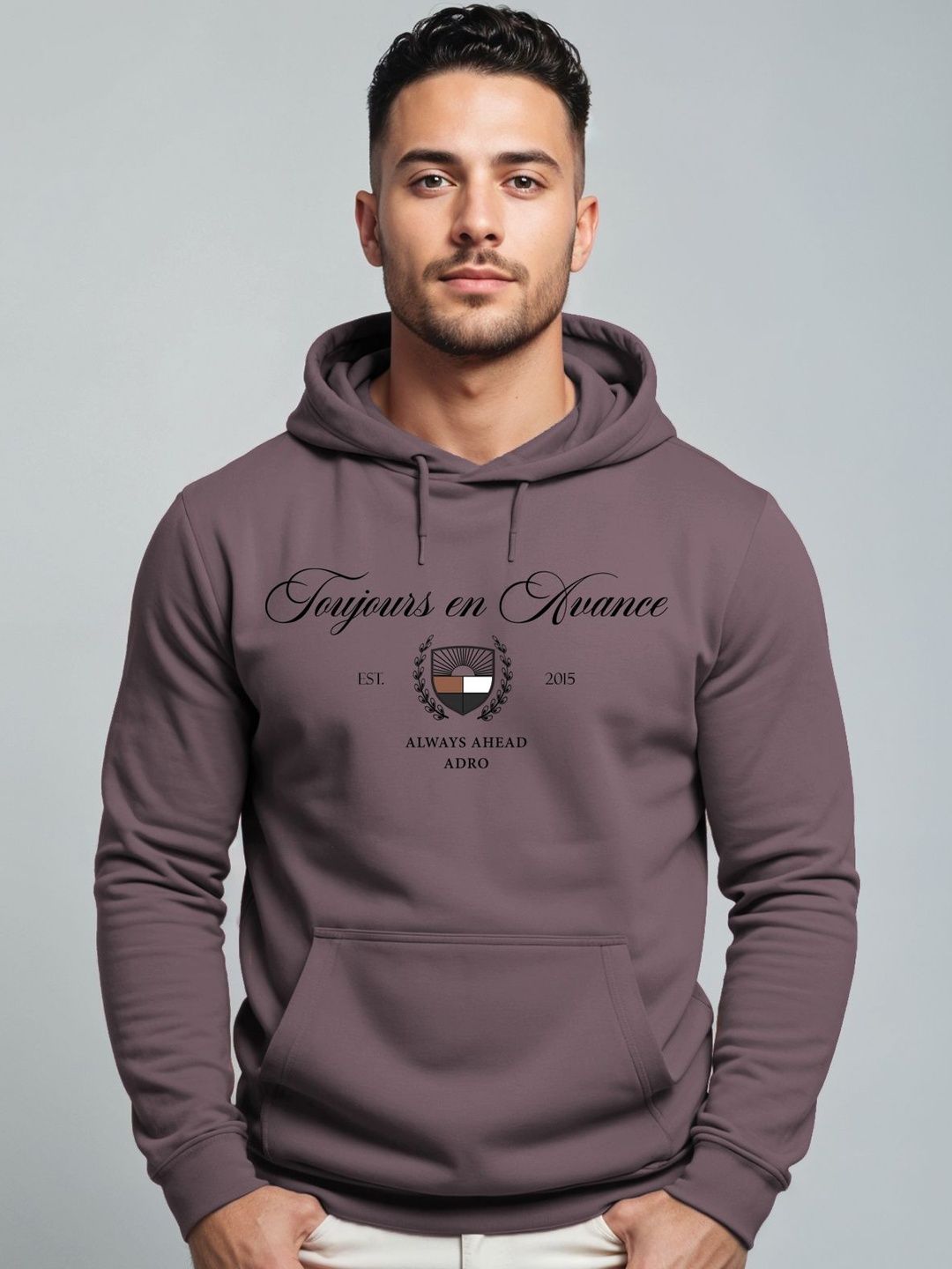 Pullover Berkait Bercetak ADRO
