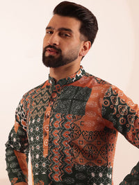 Anouk Men Floral Printed Kurta with Pyjama