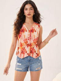 Mamicha Floral Print Top