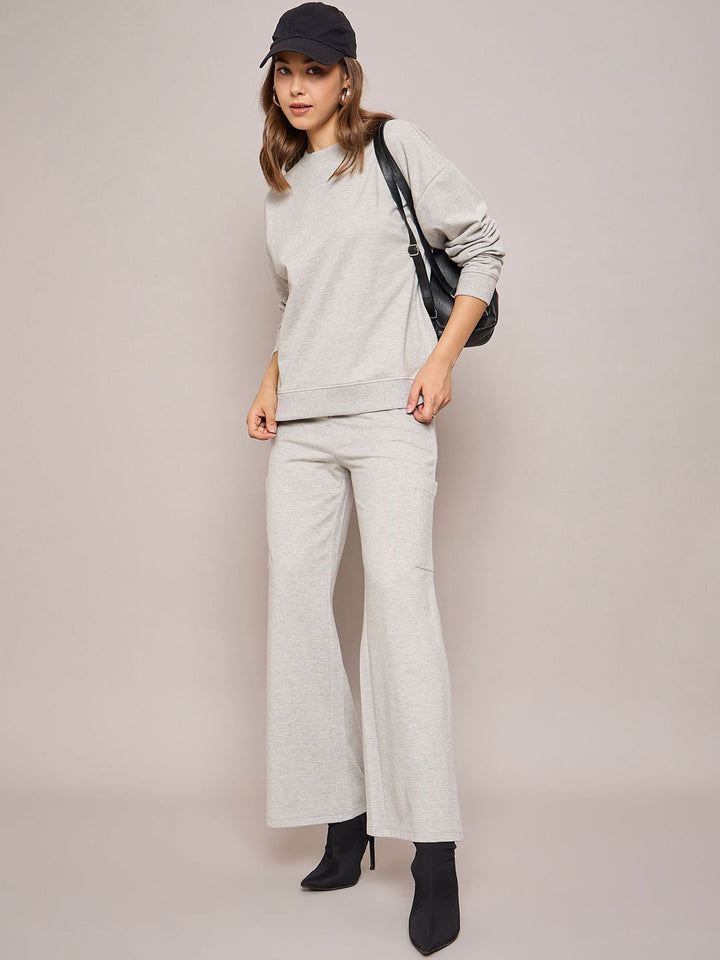 SASSAFRAS BASICS  Women Regular Fit Wide Leg Track Pants