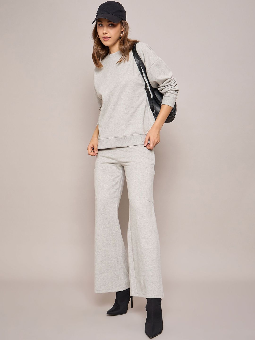 SASSAFRAS BASICS  Women Regular Fit Wide Leg Track Pants