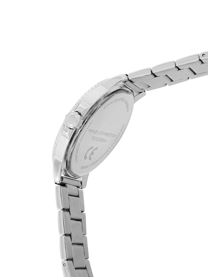 Sambungan Perancis Lelaki Dial & Gelang Gelang Keluli Tahan Karat Tali Analog Watch FCC05SM
