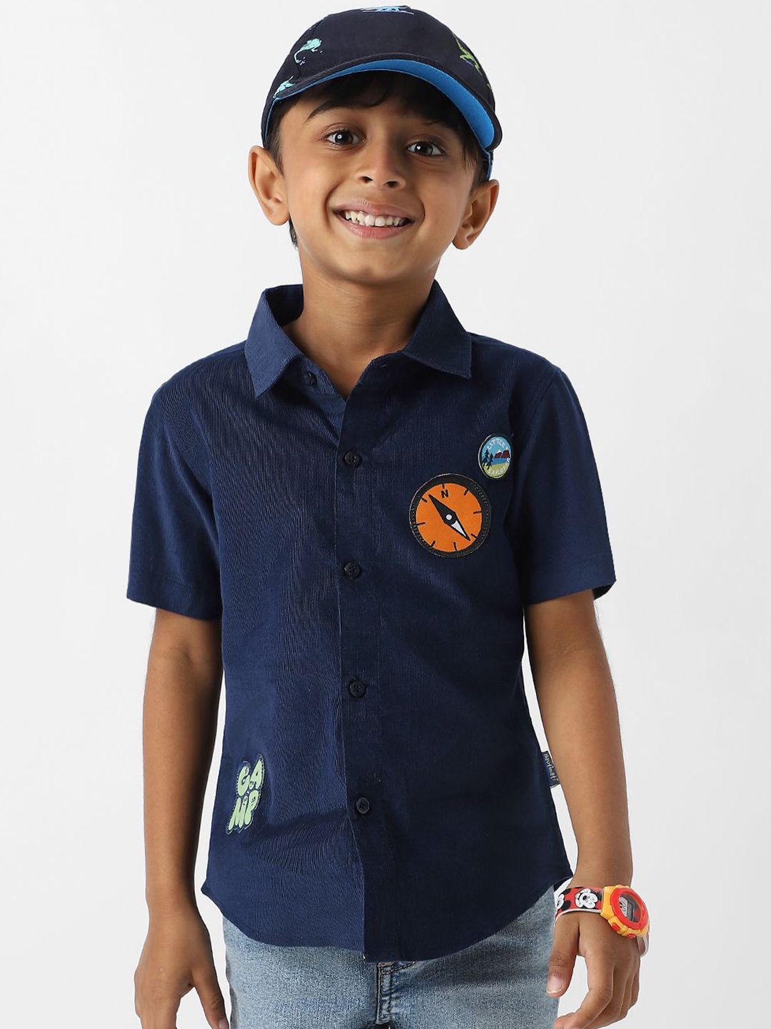 Nauti Nati Boys Standard Opaque Casual Shirt