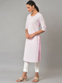 AURELIA Women Printed Sequinned Kaftan Kurta