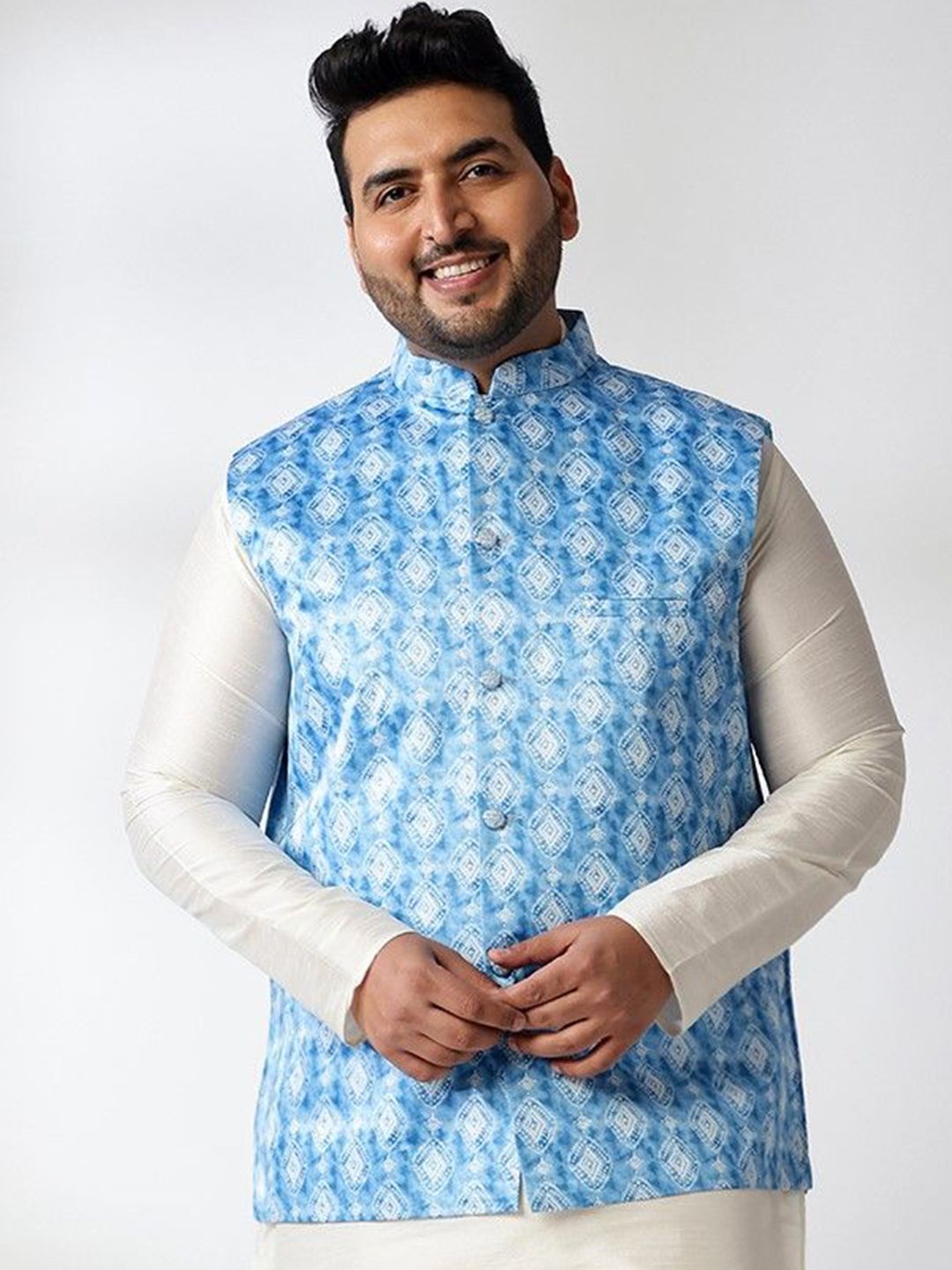 SOJANYA PLUS Men Printed Nehru Jacket