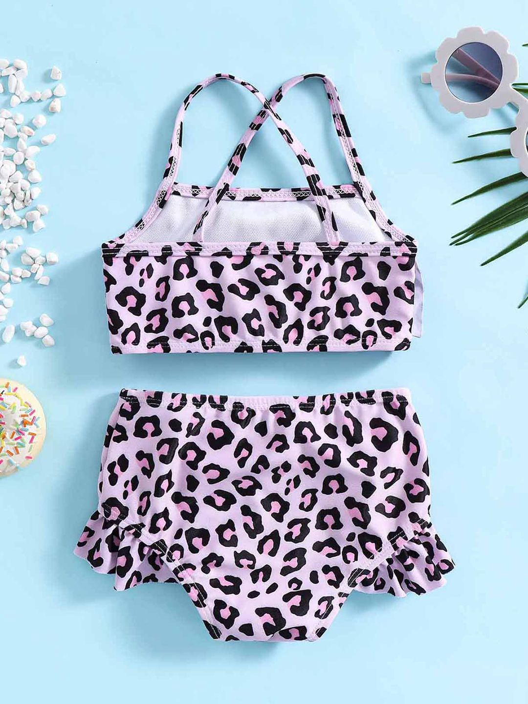 YK Girls Animal Printed Swimset
