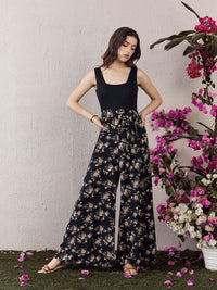 Berrylush Printed Culotte Jumpsuit