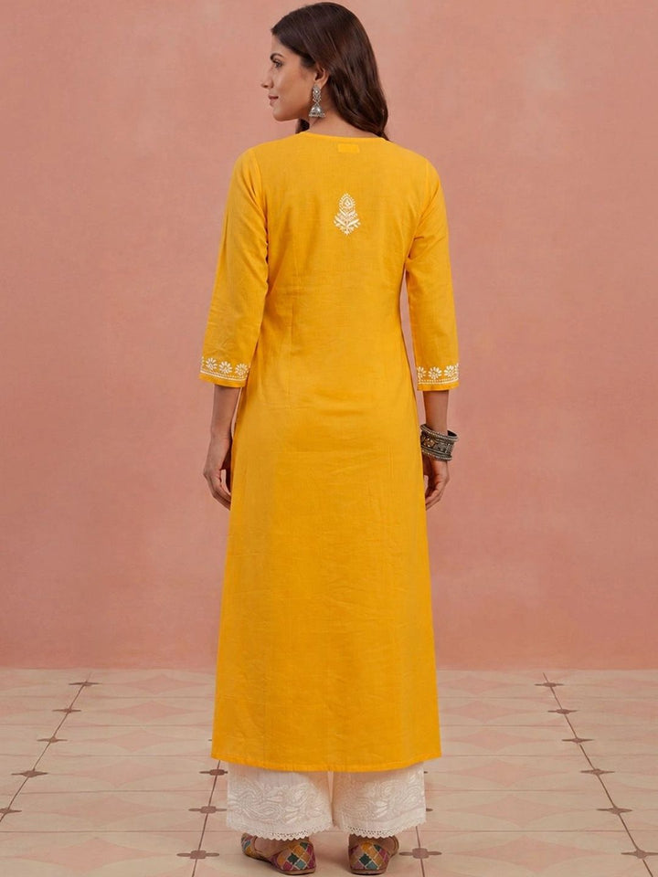Rumah Wanita Chikankari Sulam Kurta Chikankari
