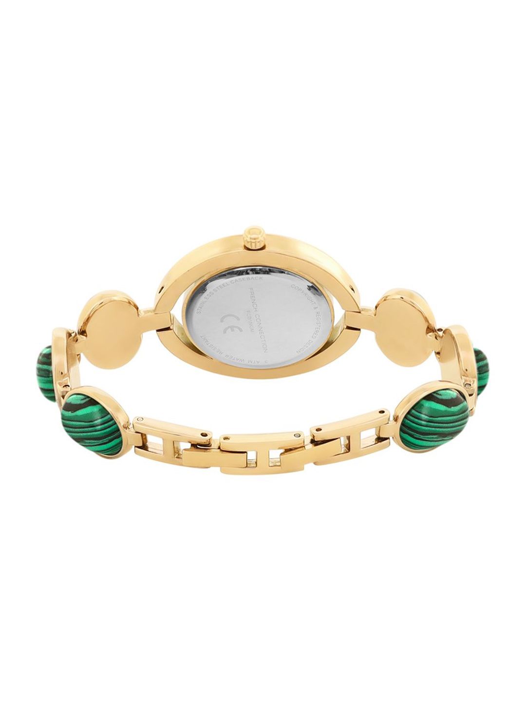 Sambungan Perancis Wanita Sunray Dial & Gelang Gaya Gaya Tali Analog Watch FCD1NGM